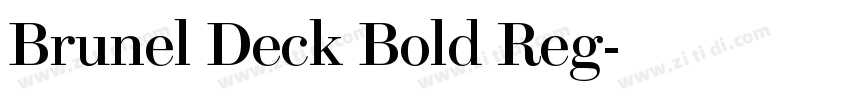 Brunel Deck Bold Reg字体转换